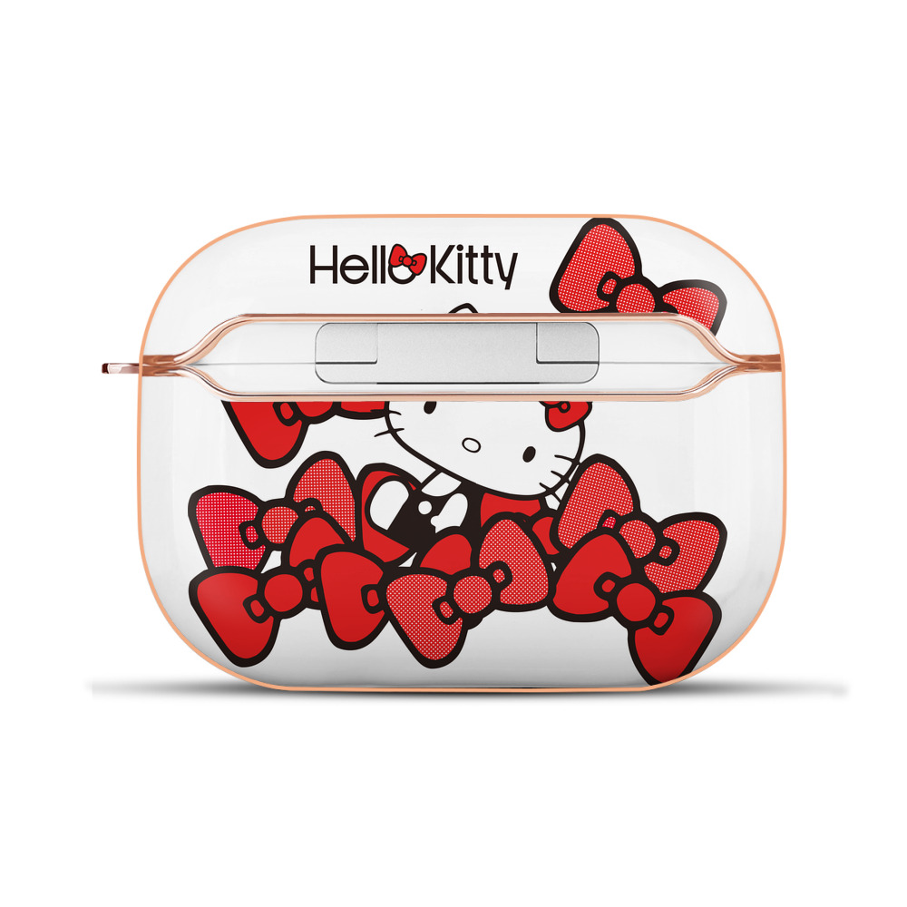 （画像用） Hello Kitty ハローキティ 【AirPods Pro用】ハードシェル保護ケース｜耐衝撃・防指紋・カラビナ付き商品仕様