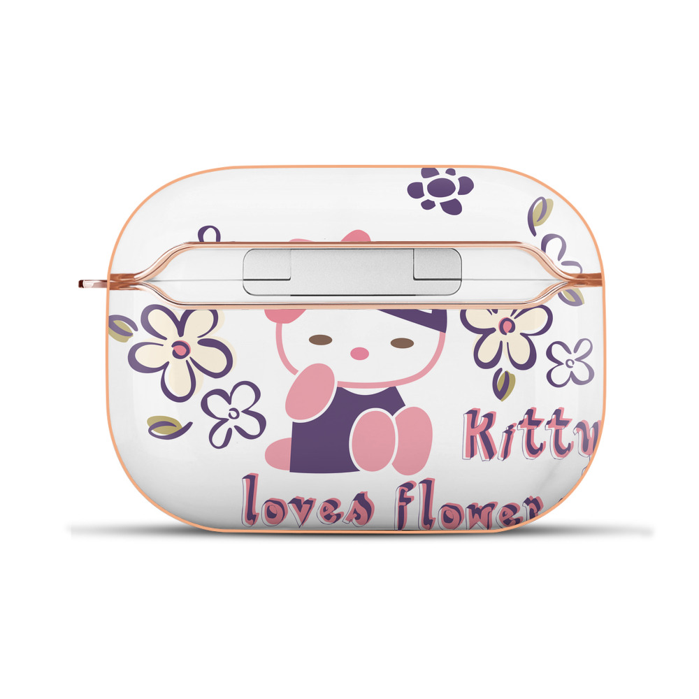 （画像用） Hello Kitty ハローキティ 【AirPods Pro用】ハードシェル保護ケース｜耐衝撃・防指紋・カラビナ付き商品仕様