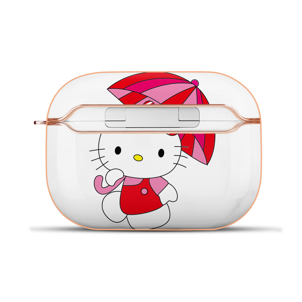 （画像用） Hello Kitty ハローキティ 【AirPods Pro用】ハードシェル保護ケース｜耐衝撃・防指紋・カラビナ付き商品仕様