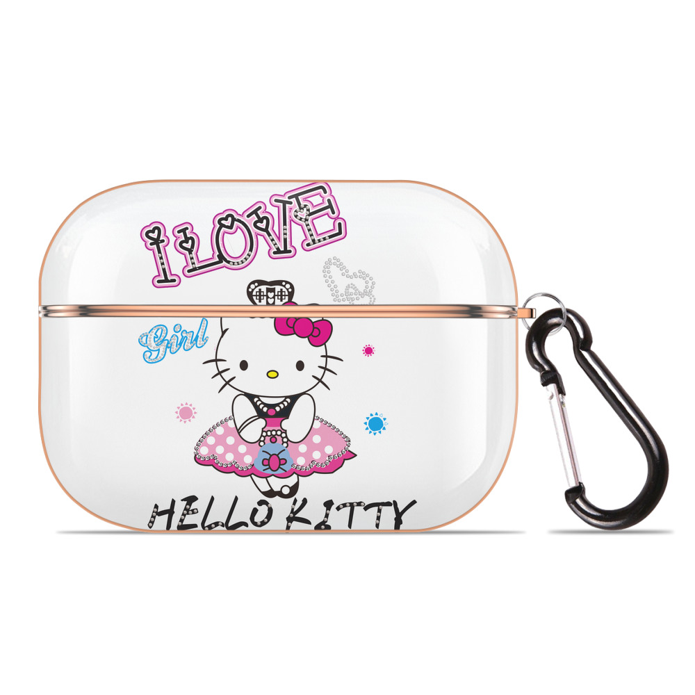 （画像用） Hello Kitty ハローキティ 【AirPods Pro用】ハードシェル保護ケース｜耐衝撃・防指紋・カラビナ付き商品仕様