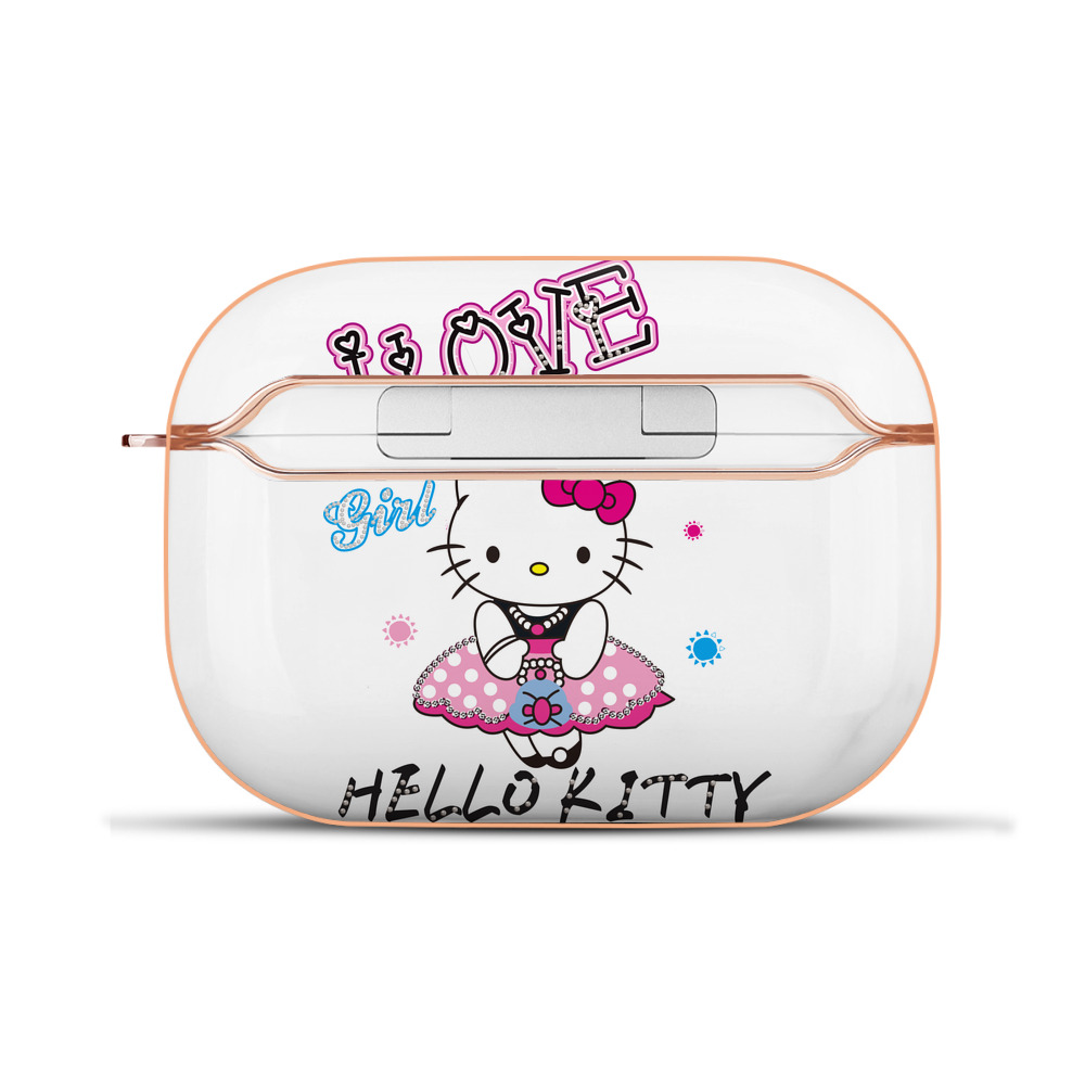 （画像用） Hello Kitty ハローキティ 【AirPods Pro用】ハードシェル保護ケース｜耐衝撃・防指紋・カラビナ付き商品仕様