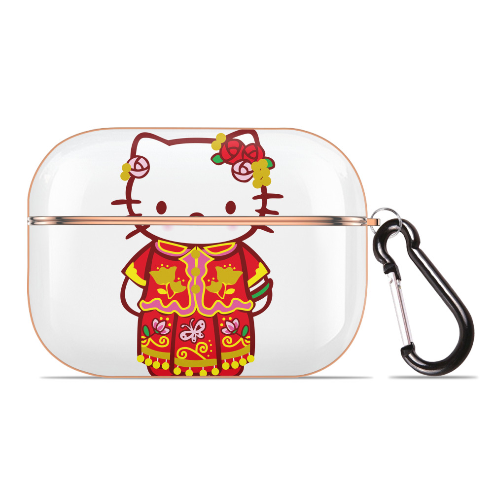 （画像用） Hello Kitty ハローキティ 【AirPods Pro用】ハードシェル保護ケース｜耐衝撃・防指紋・カラビナ付き商品仕様