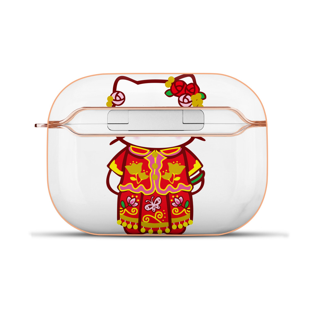 （画像用） Hello Kitty ハローキティ 【AirPods Pro用】ハードシェル保護ケース｜耐衝撃・防指紋・カラビナ付き商品仕様