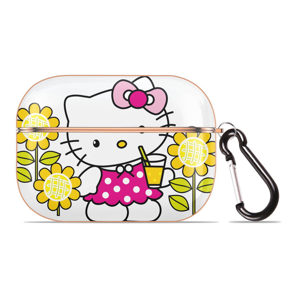 （画像用） Hello Kitty ハローキティ 【AirPods Pro用】ハードシェル保護ケース｜耐衝撃・防指紋・カラビナ付き商品仕様