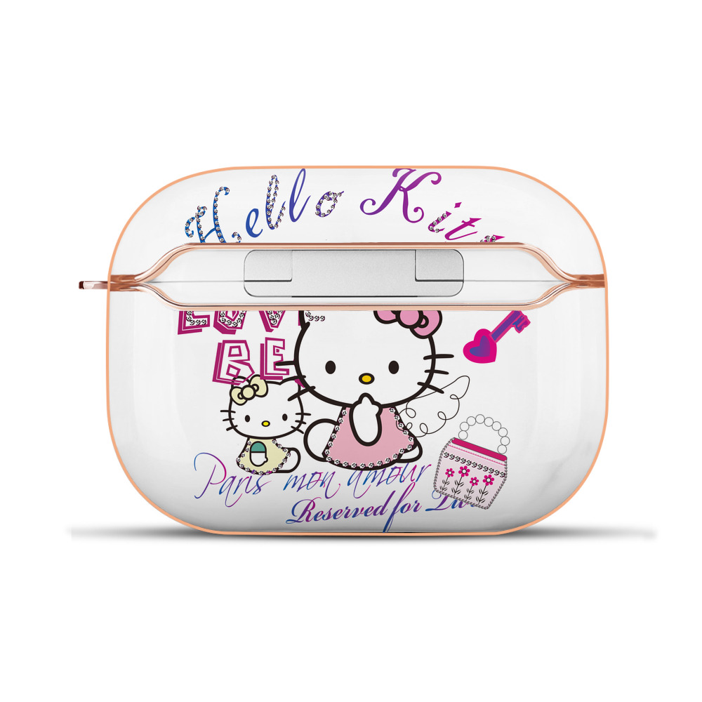 （画像用） Hello Kitty ハローキティ 【AirPods Pro用】ハードシェル保護ケース｜耐衝撃・防指紋・カラビナ付き商品仕様