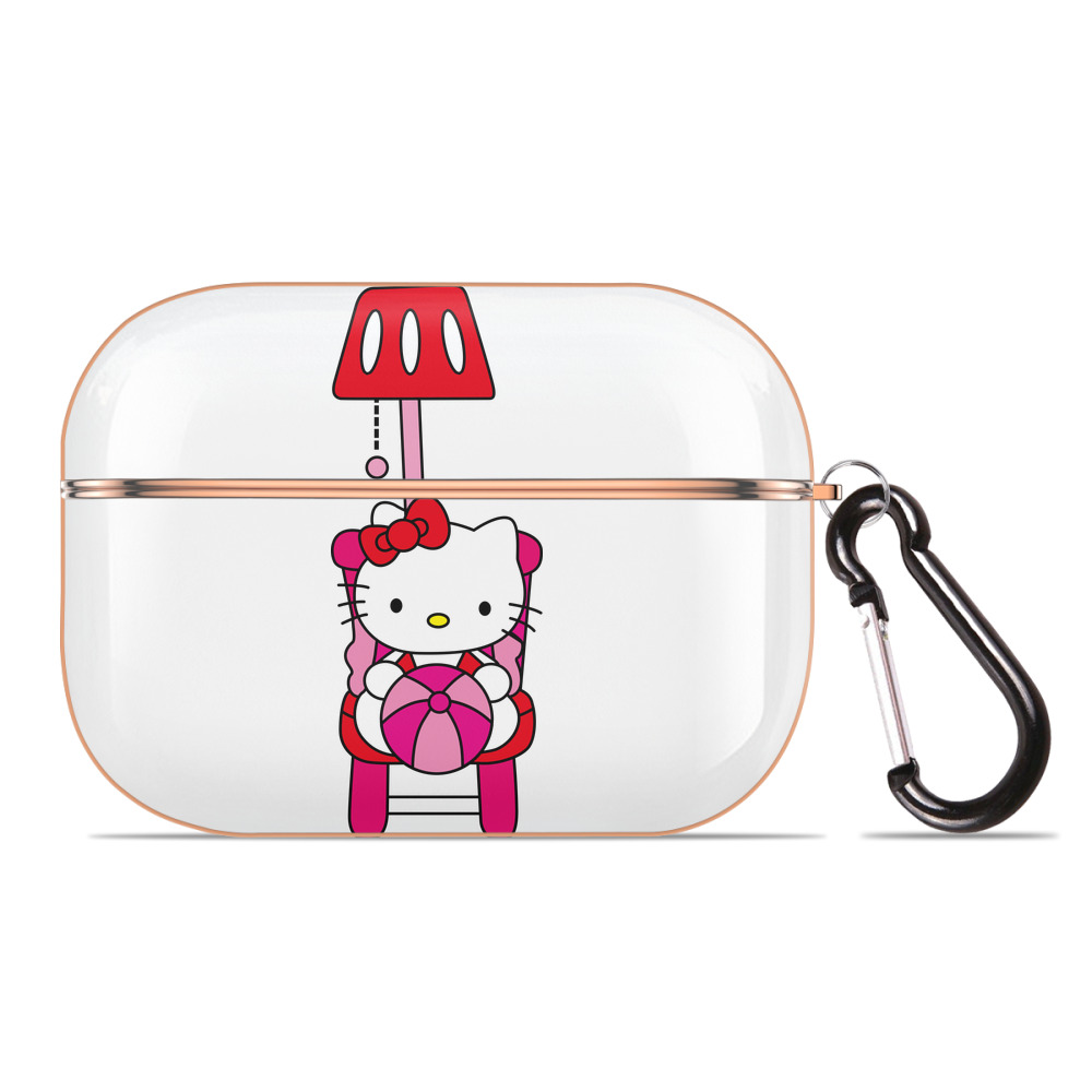 （画像用） Hello Kitty ハローキティ 【AirPods Pro用】ハードシェル保護ケース｜耐衝撃・防指紋・カラビナ付き商品仕様
