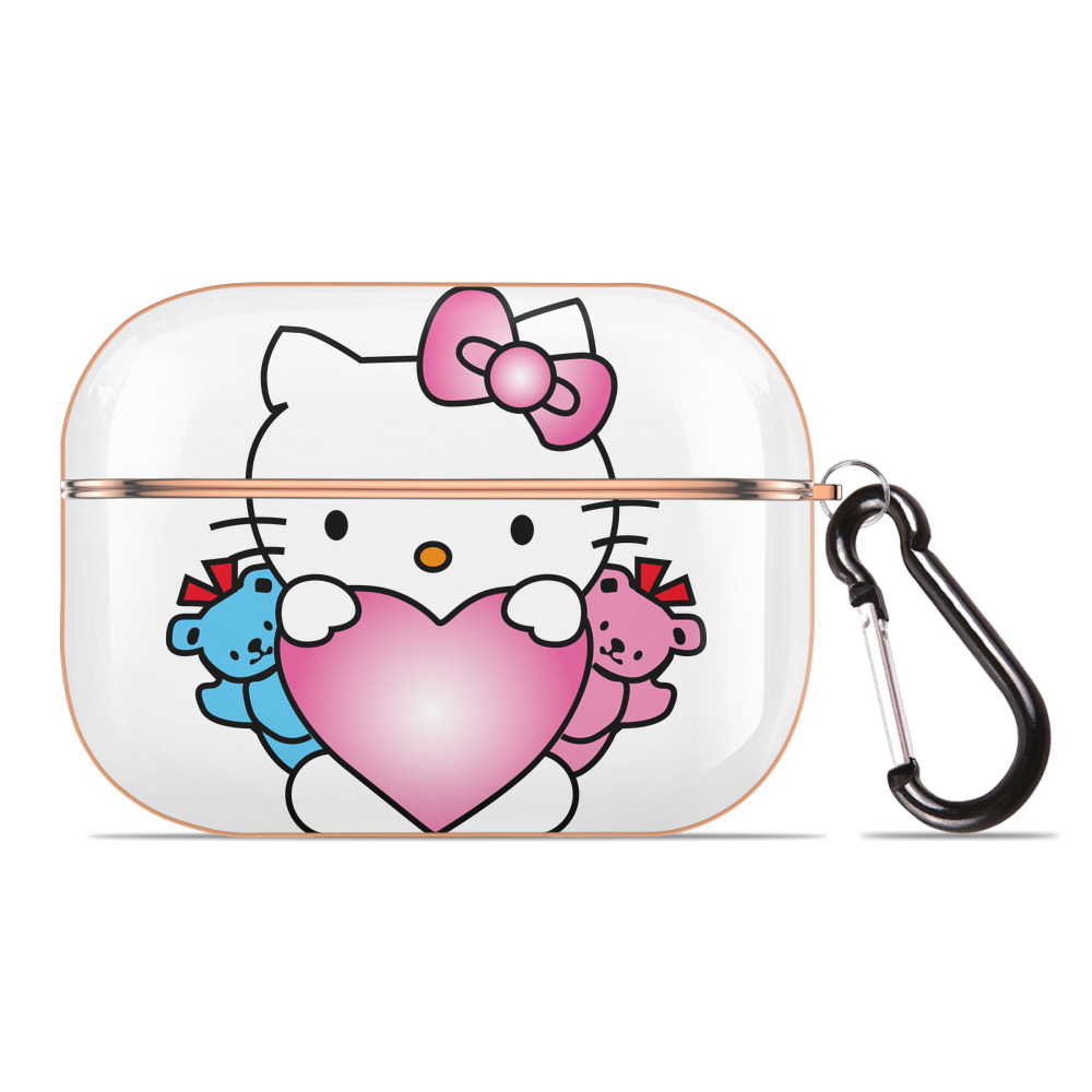 （画像用） Hello Kitty ハローキティ 【AirPods Pro用】ハードシェル保護ケース｜耐衝撃・防指紋・カラビナ付き商品仕様