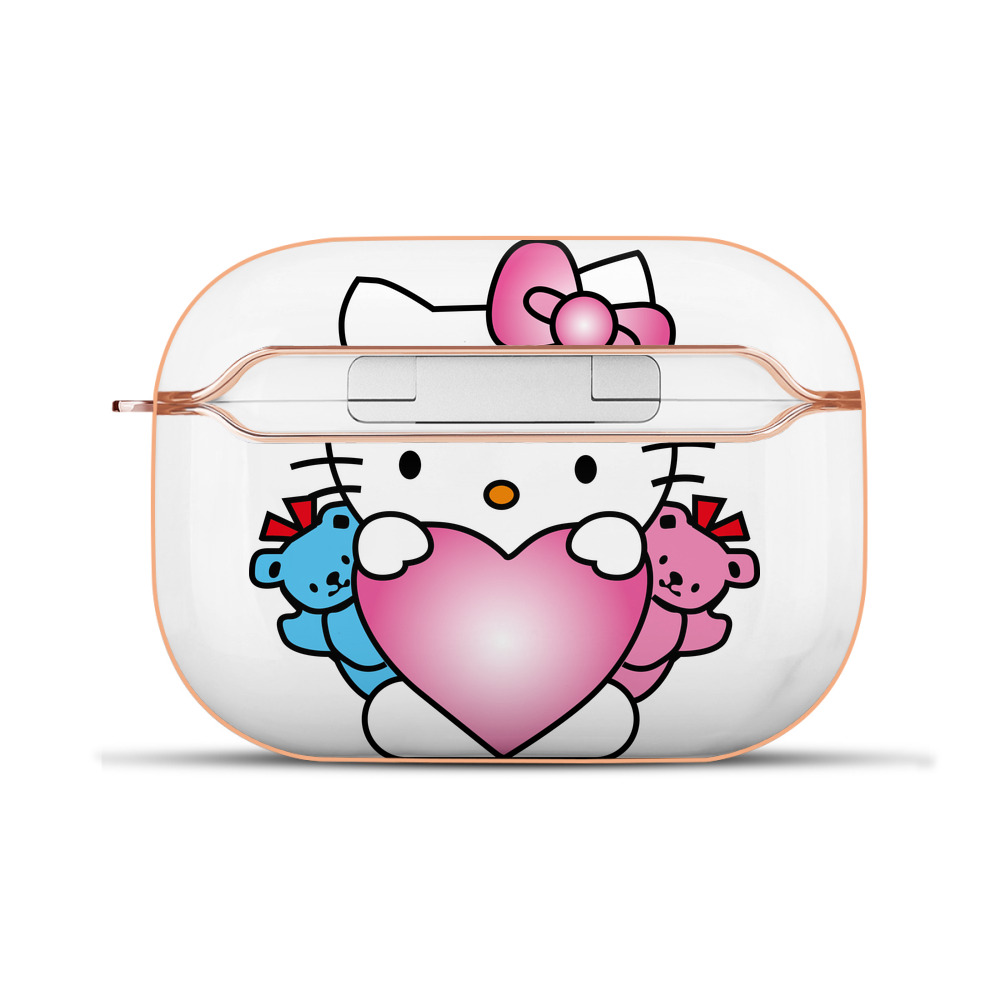 （画像用） Hello Kitty ハローキティ 【AirPods Pro用】ハードシェル保護ケース｜耐衝撃・防指紋・カラビナ付き商品仕様