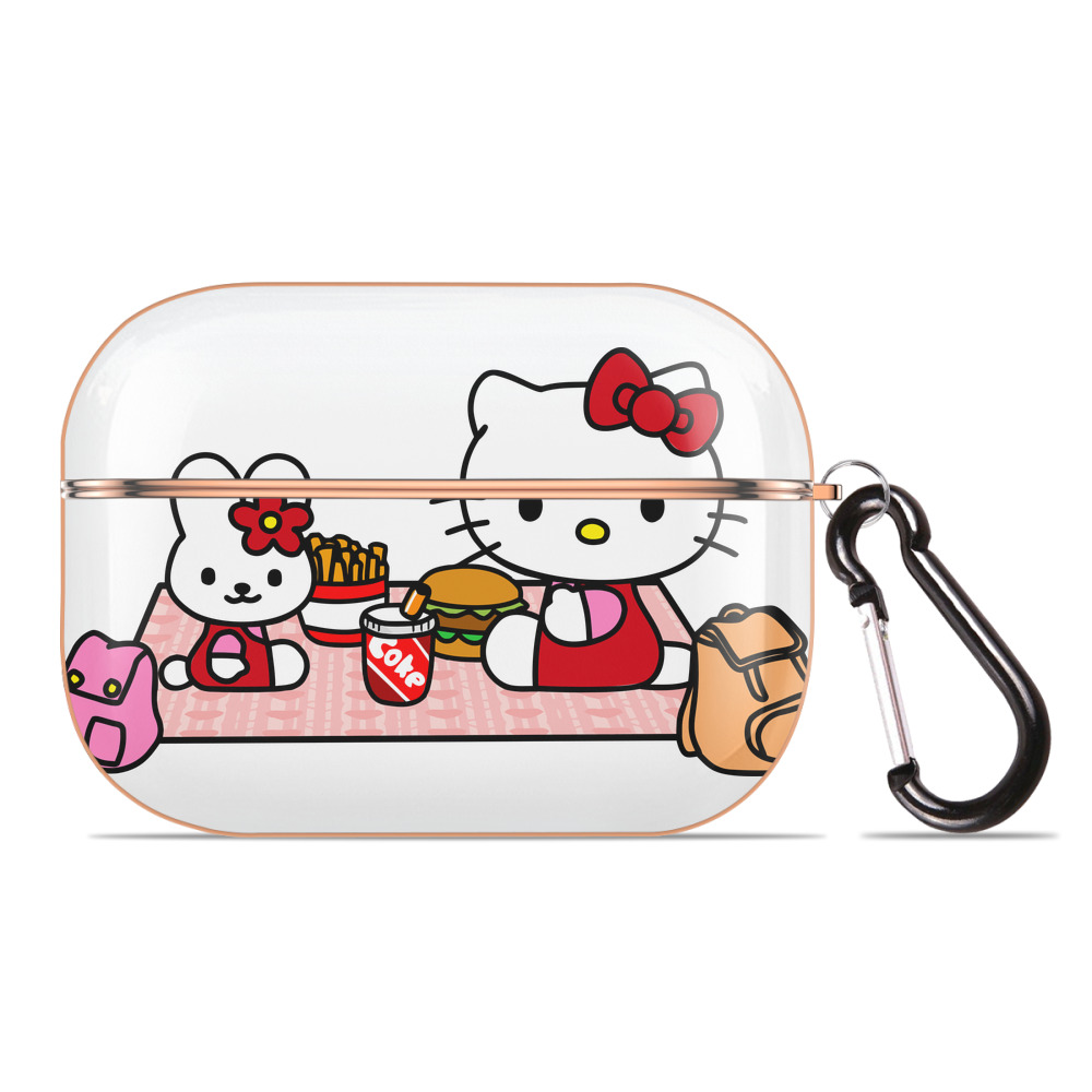 （画像用） Hello Kitty ハローキティ 【AirPods Pro用】ハードシェル保護ケース｜耐衝撃・防指紋・カラビナ付き商品仕様