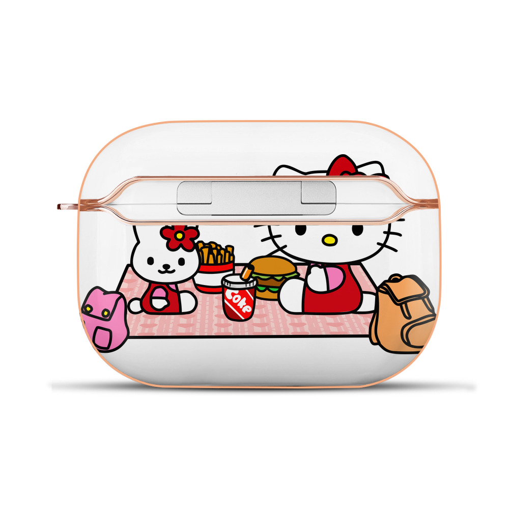 （画像用） Hello Kitty ハローキティ 【AirPods Pro用】ハードシェル保護ケース｜耐衝撃・防指紋・カラビナ付き商品仕様