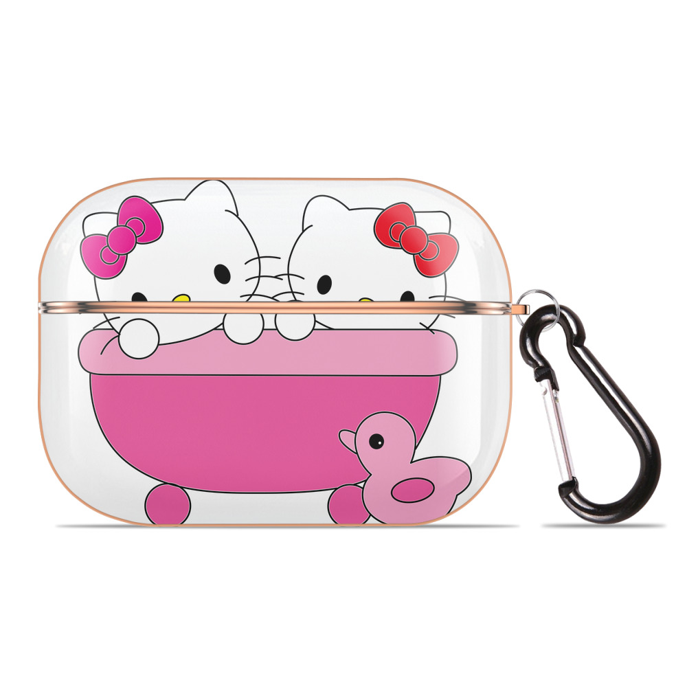 （画像用） Hello Kitty ハローキティ 【AirPods Pro用】ハードシェル保護ケース｜耐衝撃・防指紋・カラビナ付き商品仕様