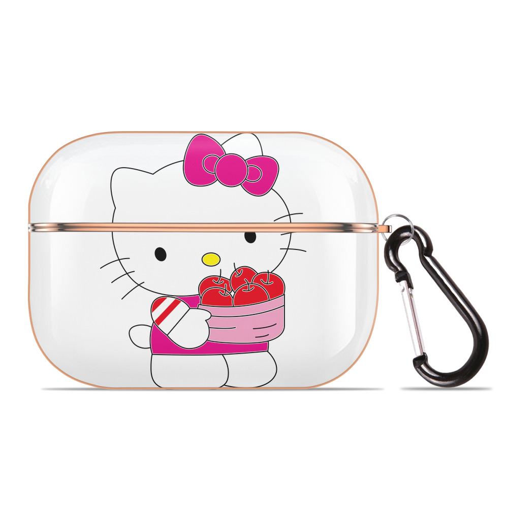 （画像用） Hello Kitty ハローキティ 【AirPods Pro用】ハードシェル保護ケース｜耐衝撃・防指紋・カラビナ付き商品仕様