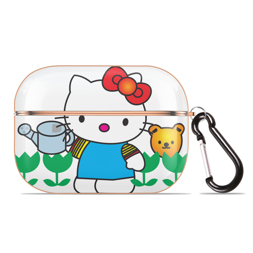 （画像用） Hello Kitty ハローキティ 【AirPods Pro用】ハードシェル保護ケース｜耐衝撃・防指紋・カラビナ付き商品仕様