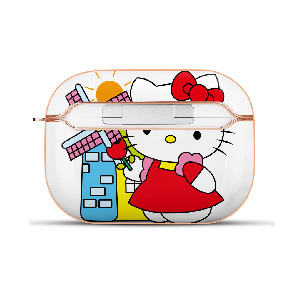 （画像用） Hello Kitty ハローキティ 【AirPods Pro用】ハードシェル保護ケース｜耐衝撃・防指紋・カラビナ付き商品仕様