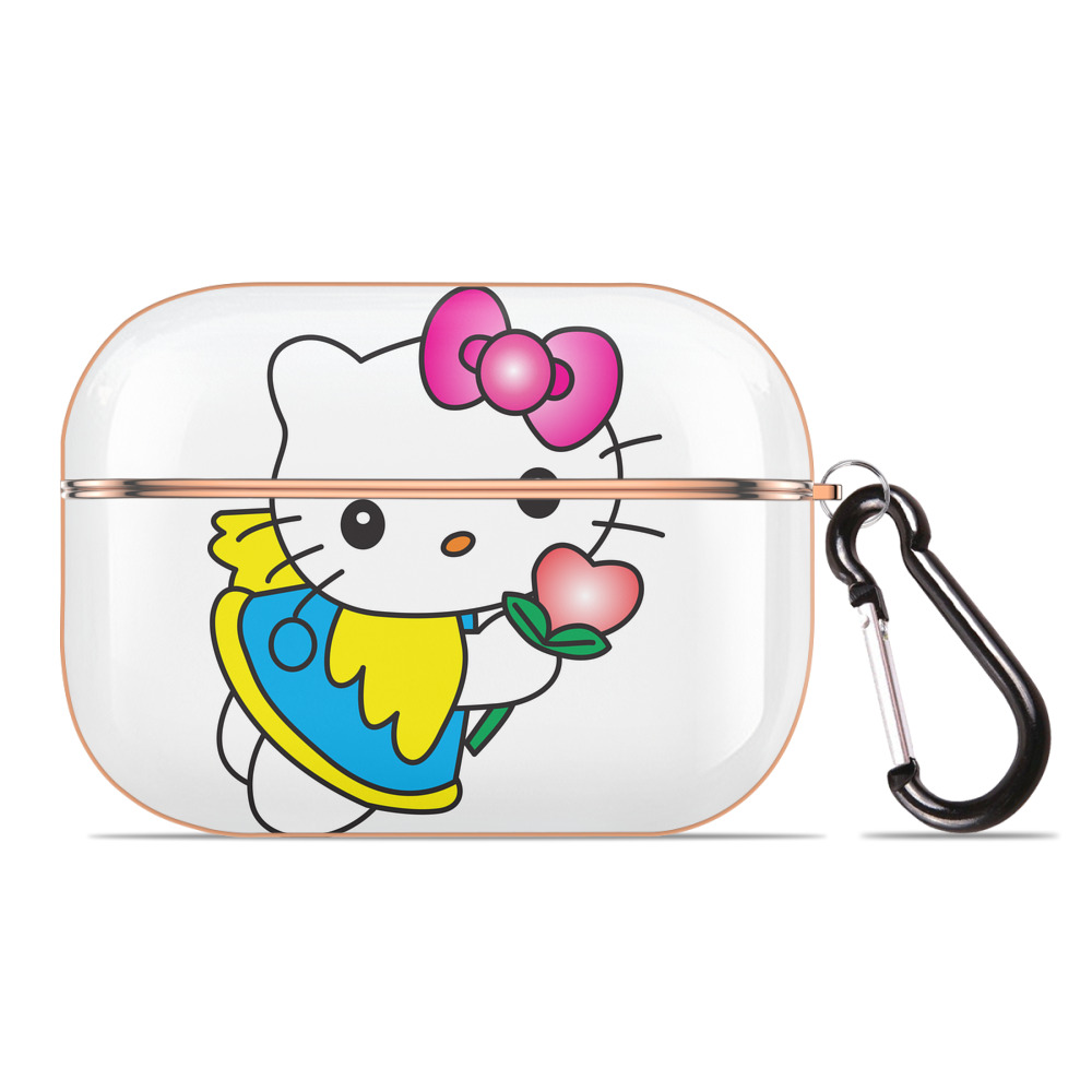 （画像用） Hello Kitty ハローキティ 【AirPods Pro用】ハードシェル保護ケース｜耐衝撃・防指紋・カラビナ付き商品仕様