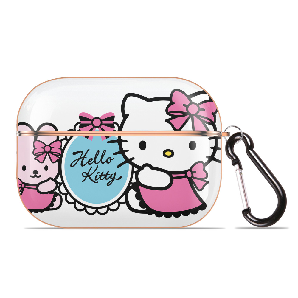 （画像用） Hello Kitty ハローキティ 【AirPods Pro用】ハードシェル保護ケース｜耐衝撃・防指紋・カラビナ付き商品仕様