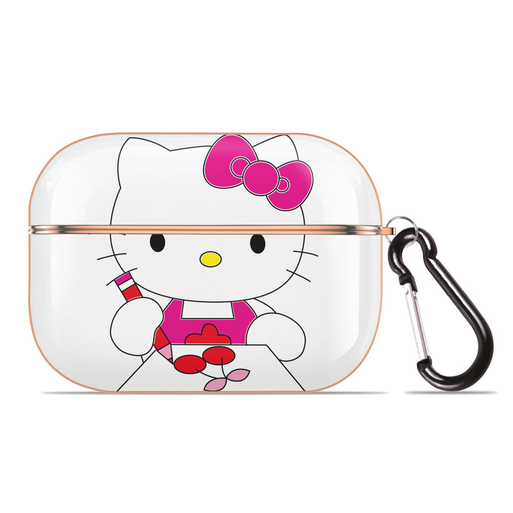 （画像用） Hello Kitty ハローキティ 【AirPods Pro用】ハードシェル保護ケース｜耐衝撃・防指紋・カラビナ付き商品仕様