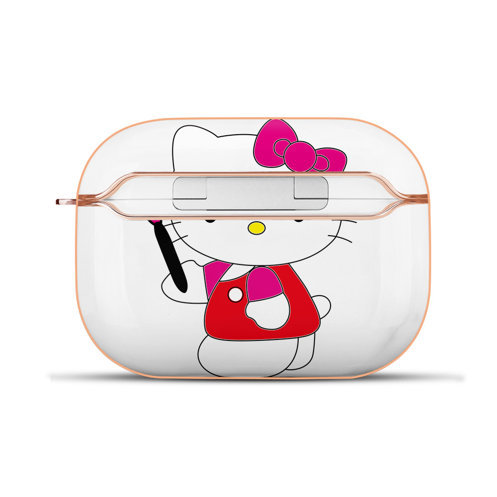 （画像用） Hello Kitty ハローキティ 【AirPods Pro用】ハードシェル保護ケース｜耐衝撃・防指紋・カラビナ付き商品仕様