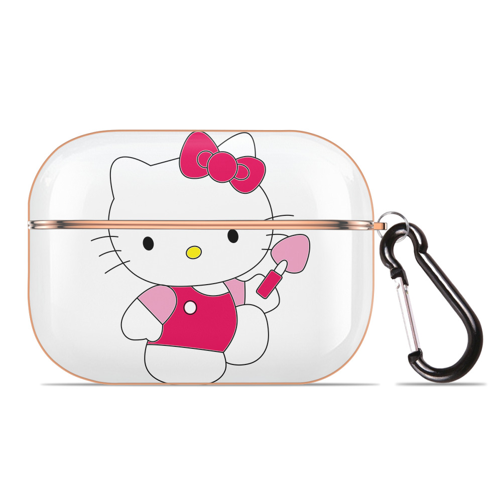 （画像用） Hello Kitty ハローキティ 【AirPods Pro用】ハードシェル保護ケース｜耐衝撃・防指紋・カラビナ付き商品仕様
