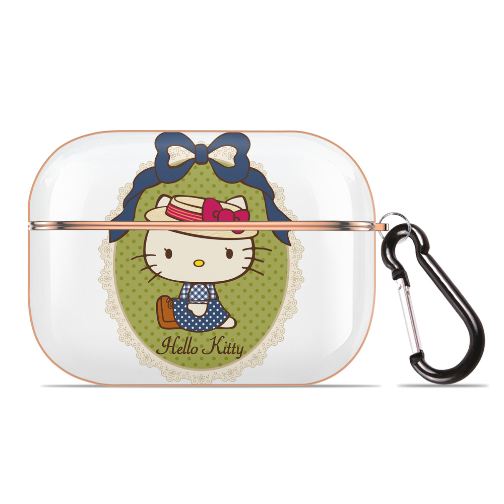 （画像用） Hello Kitty ハローキティ 【AirPods Pro用】ハードシェル保護ケース｜耐衝撃・防指紋・カラビナ付き商品仕様