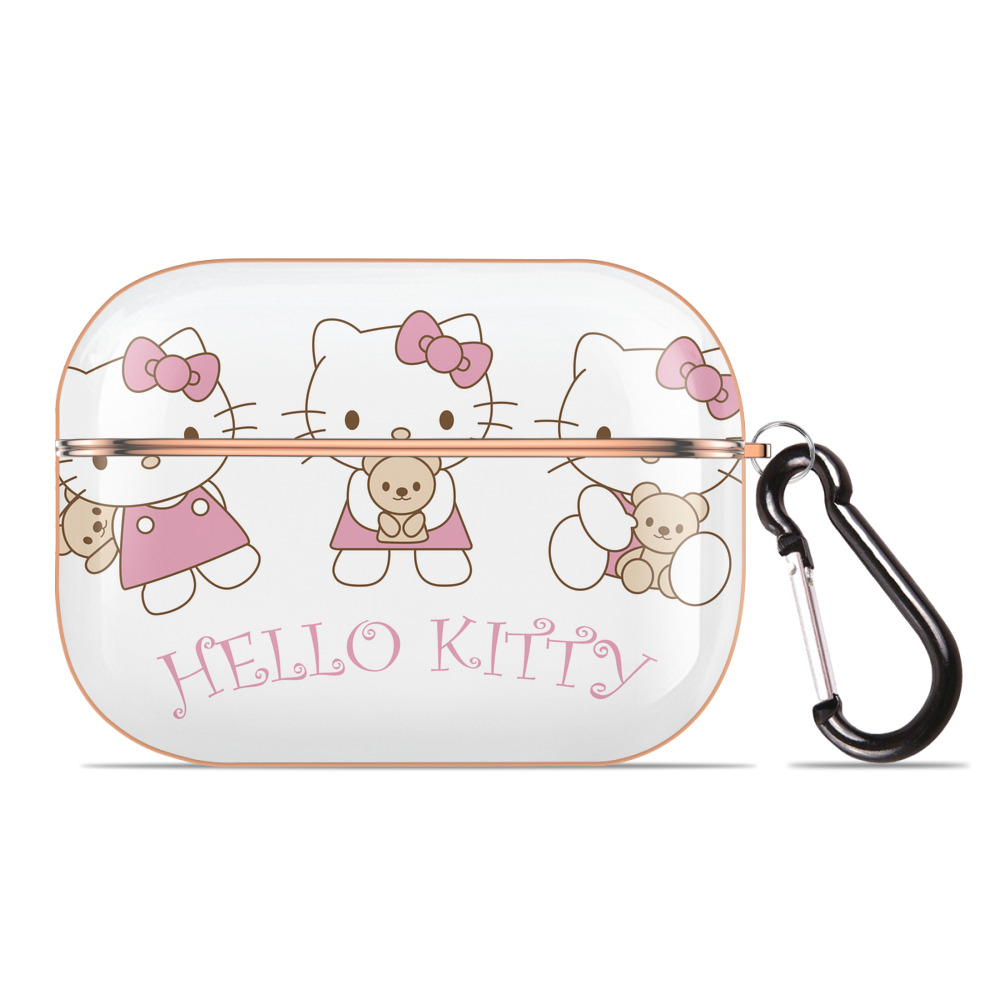 （画像用） Hello Kitty ハローキティ 【AirPods Pro用】ハードシェル保護ケース｜耐衝撃・防指紋・カラビナ付き商品仕様