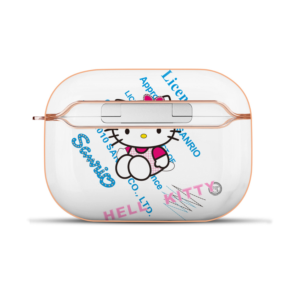（画像用） Hello Kitty ハローキティ 【AirPods Pro用】ハードシェル保護ケース｜耐衝撃・防指紋・カラビナ付き商品仕様