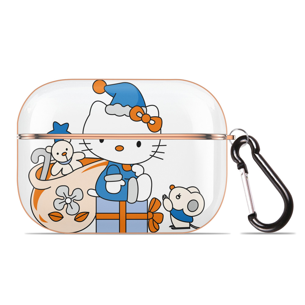 （画像用） Hello Kitty ハローキティ 【AirPods Pro用】ハードシェル保護ケース｜耐衝撃・防指紋・カラビナ付き商品仕様