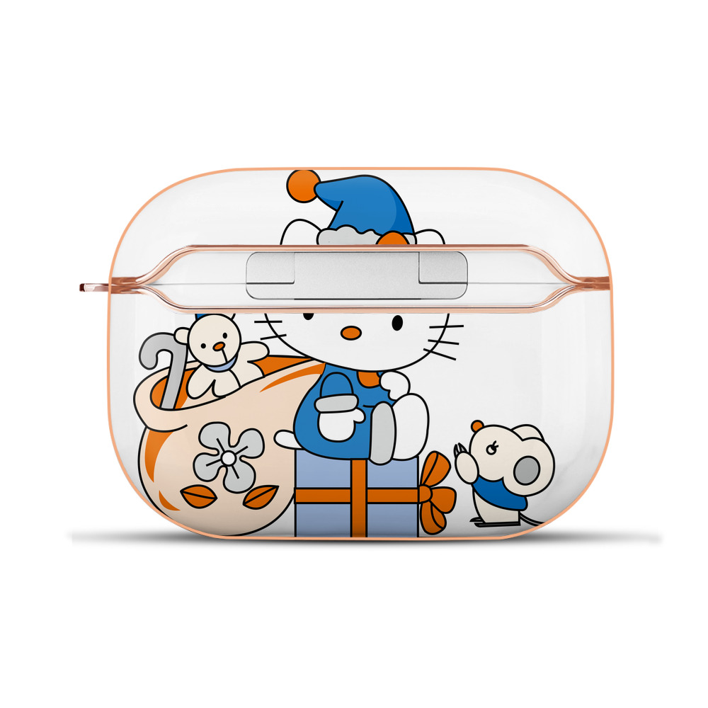 （画像用） Hello Kitty ハローキティ 【AirPods Pro用】ハードシェル保護ケース｜耐衝撃・防指紋・カラビナ付き商品仕様