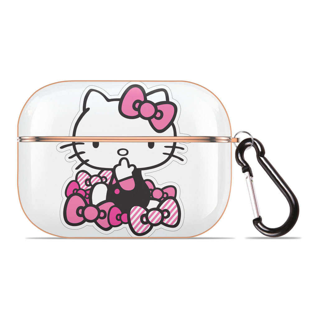 （画像用） Hello Kitty ハローキティ 【AirPods Pro用】ハードシェル保護ケース｜耐衝撃・防指紋・カラビナ付き商品仕様