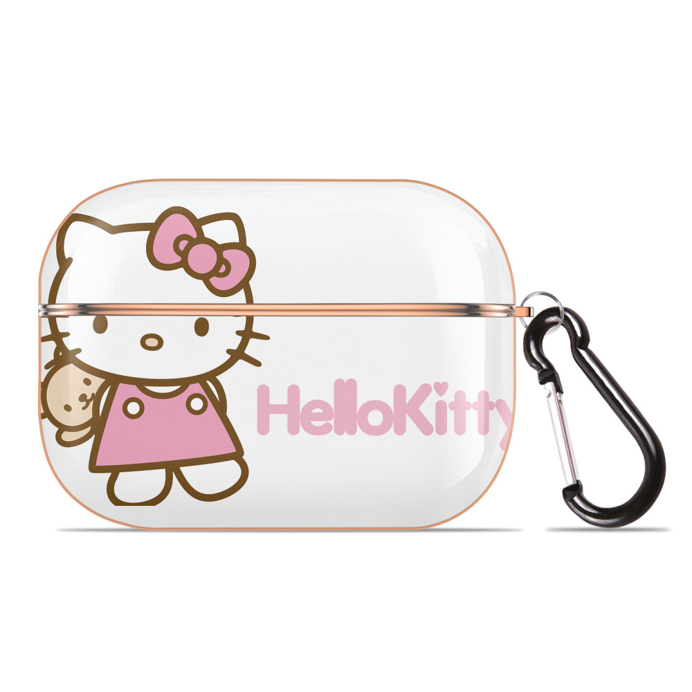 （画像用） Hello Kitty ハローキティ 【AirPods Pro用】ハードシェル保護ケース｜耐衝撃・防指紋・カラビナ付き商品仕様
