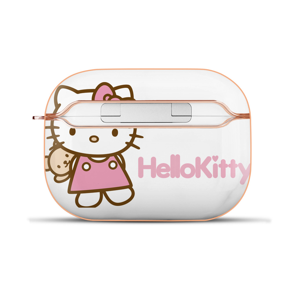 （画像用） Hello Kitty ハローキティ 【AirPods Pro用】ハードシェル保護ケース｜耐衝撃・防指紋・カラビナ付き商品仕様