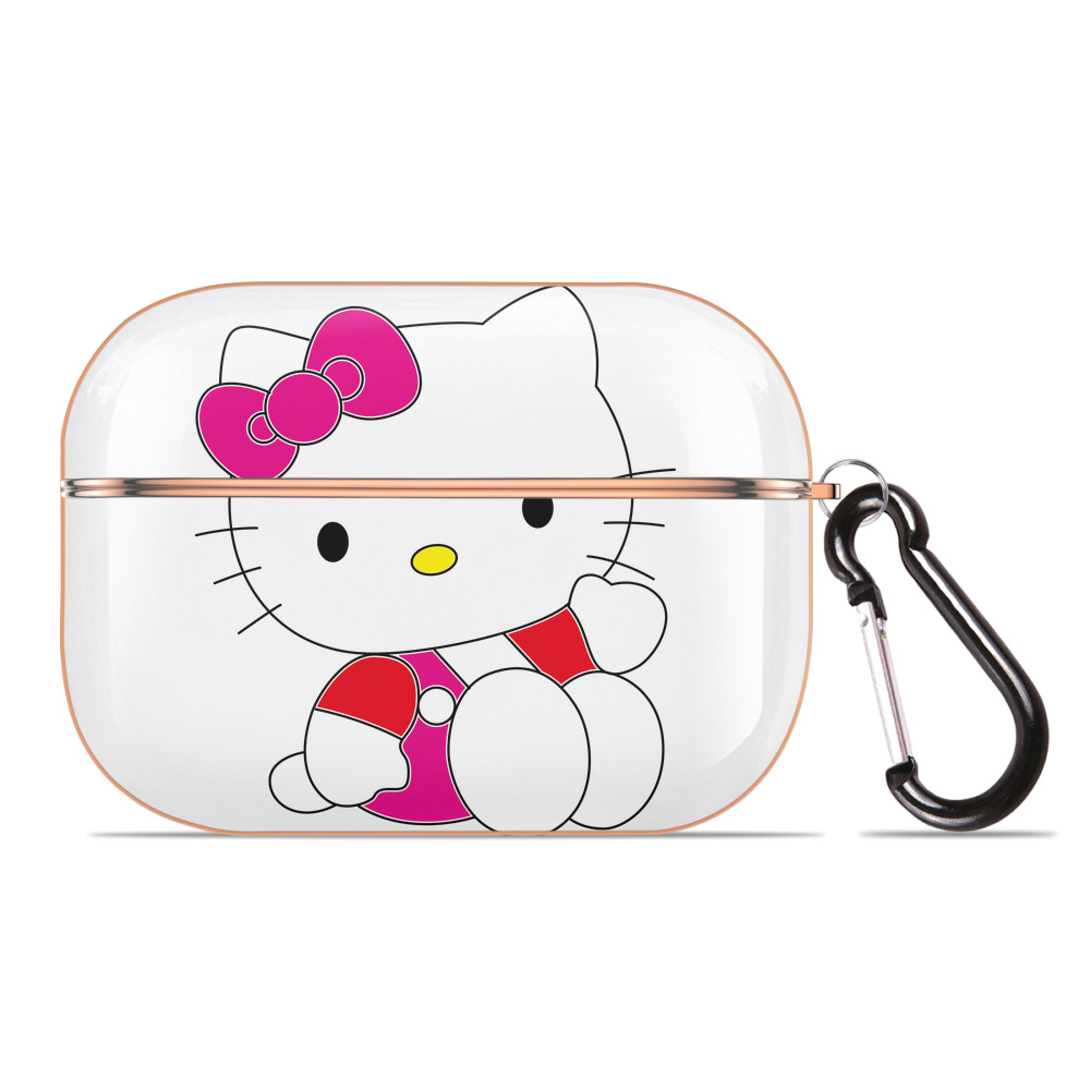 （画像用） Hello Kitty ハローキティ 【AirPods Pro用】ハードシェル保護ケース｜耐衝撃・防指紋・カラビナ付き商品仕様