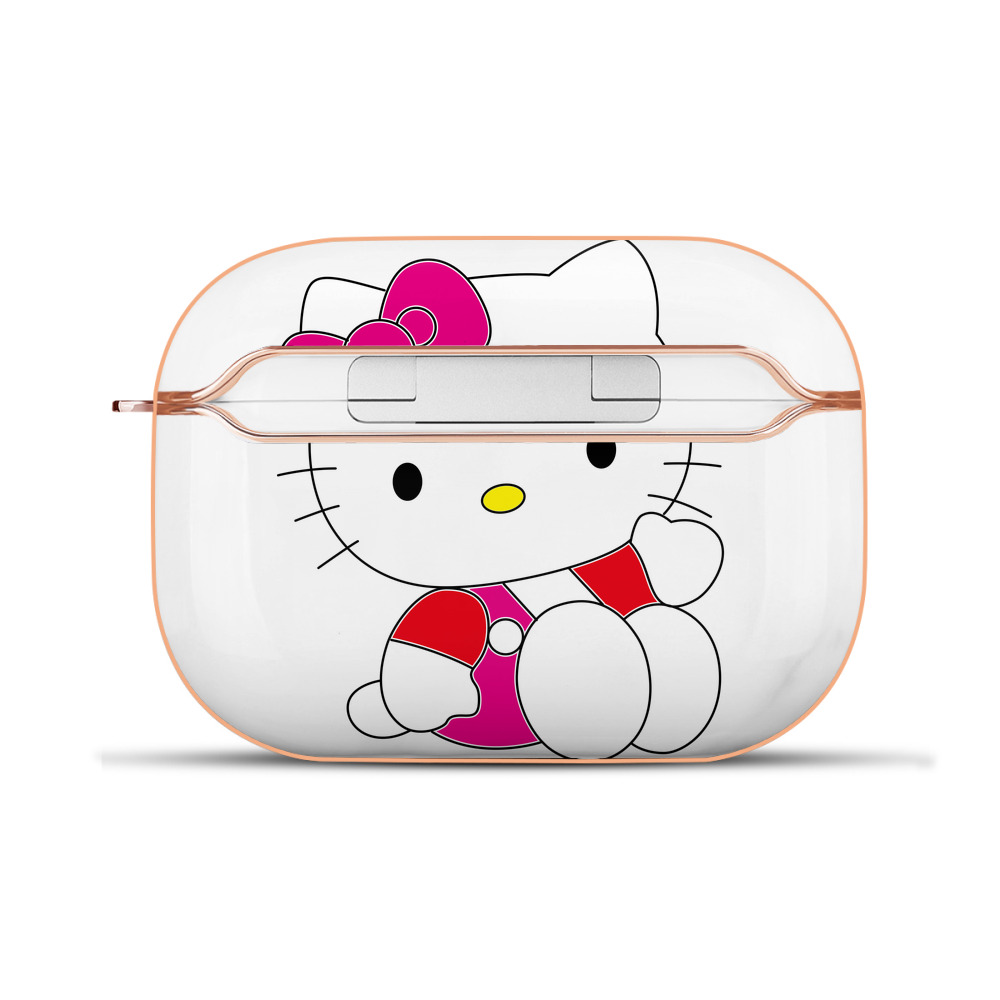 （画像用） Hello Kitty ハローキティ 【AirPods Pro用】ハードシェル保護ケース｜耐衝撃・防指紋・カラビナ付き商品仕様