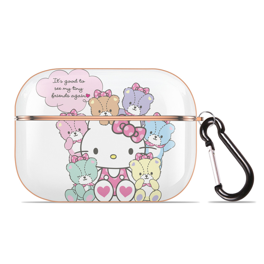 （画像用） Hello Kitty ハローキティ 【AirPods Pro用】ハードシェル保護ケース｜耐衝撃・防指紋・カラビナ付き商品仕様