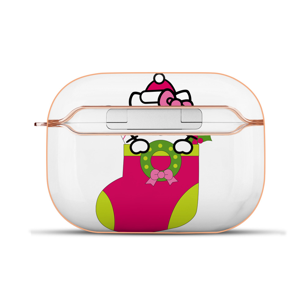（画像用） Hello Kitty ハローキティ 【AirPods Pro用】ハードシェル保護ケース｜耐衝撃・防指紋・カラビナ付き商品仕様