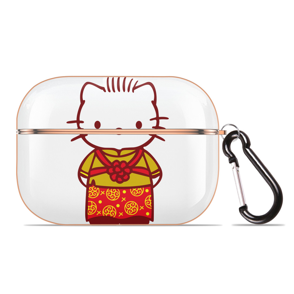 （画像用） Hello Kitty ハローキティ 【AirPods Pro用】ハードシェル保護ケース｜耐衝撃・防指紋・カラビナ付き商品仕様