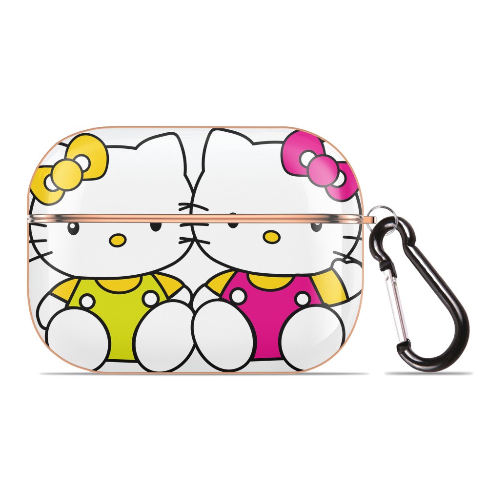 （画像用） Hello Kitty ハローキティ 【AirPods Pro用】ハードシェル保護ケース｜耐衝撃・防指紋・カラビナ付き商品仕様