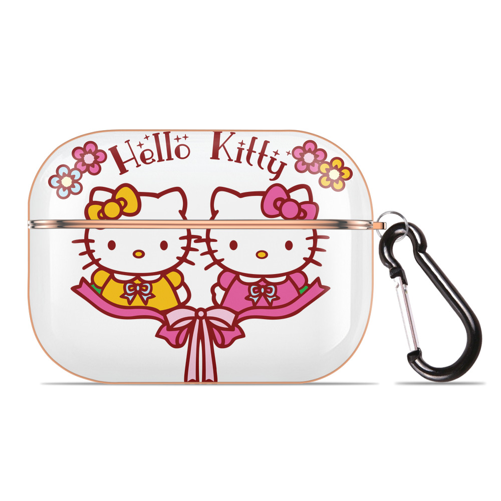 （画像用） Hello Kitty ハローキティ 【AirPods Pro用】ハードシェル保護ケース｜耐衝撃・防指紋・カラビナ付き商品仕様