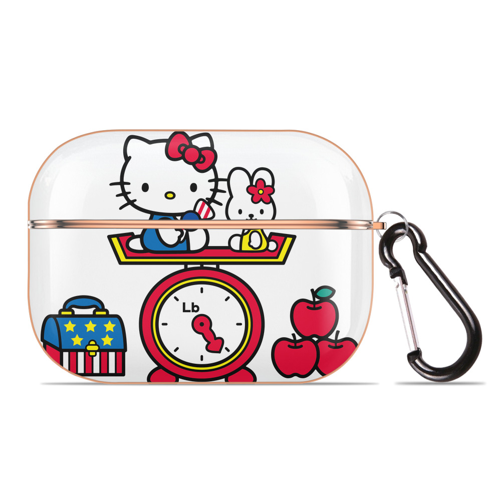 （画像用） Hello Kitty ハローキティ 【AirPods Pro用】ハードシェル保護ケース｜耐衝撃・防指紋・カラビナ付き商品仕様