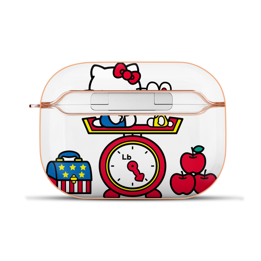 （画像用） Hello Kitty ハローキティ 【AirPods Pro用】ハードシェル保護ケース｜耐衝撃・防指紋・カラビナ付き商品仕様
