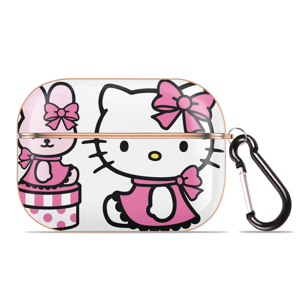 （画像用） Hello Kitty ハローキティ 【AirPods Pro用】ハードシェル保護ケース｜耐衝撃・防指紋・カラビナ付き商品仕様