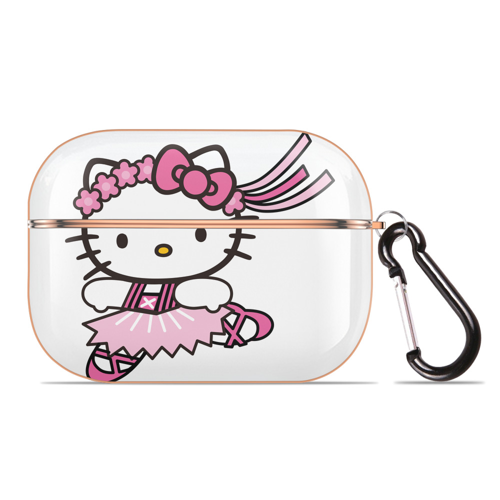 （画像用） Hello Kitty ハローキティ 【AirPods Pro用】ハードシェル保護ケース｜耐衝撃・防指紋・カラビナ付き商品仕様