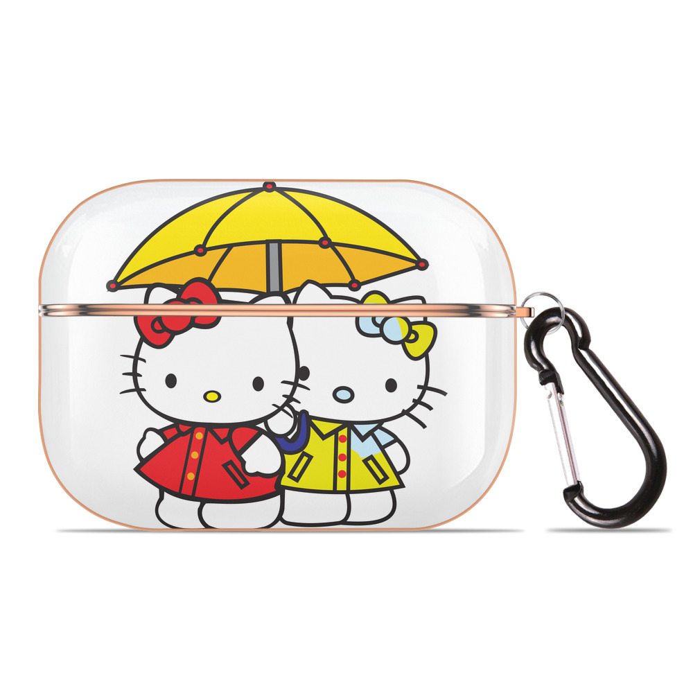 （画像用） Hello Kitty ハローキティ 【AirPods Pro用】ハードシェル保護ケース｜耐衝撃・防指紋・カラビナ付き商品仕様