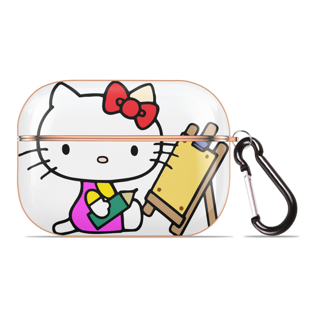 （画像用） Hello Kitty ハローキティ 【AirPods Pro用】ハードシェル保護ケース｜耐衝撃・防指紋・カラビナ付き商品仕様