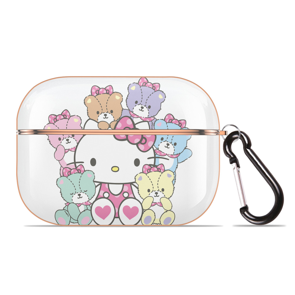 （画像用） Hello Kitty ハローキティ 【AirPods Pro用】ハードシェル保護ケース｜耐衝撃・防指紋・カラビナ付き商品仕様