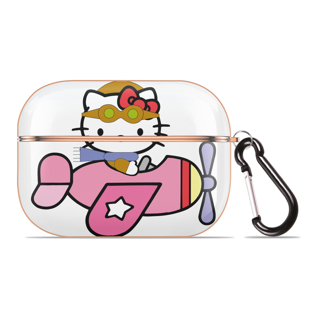 （画像用） Hello Kitty ハローキティ 【AirPods Pro用】ハードシェル保護ケース｜耐衝撃・防指紋・カラビナ付き商品仕様
