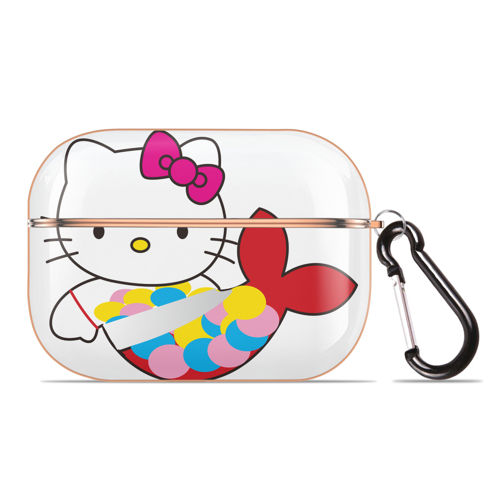 （画像用） Hello Kitty ハローキティ 【AirPods Pro用】ハードシェル保護ケース｜耐衝撃・防指紋・カラビナ付き商品仕様