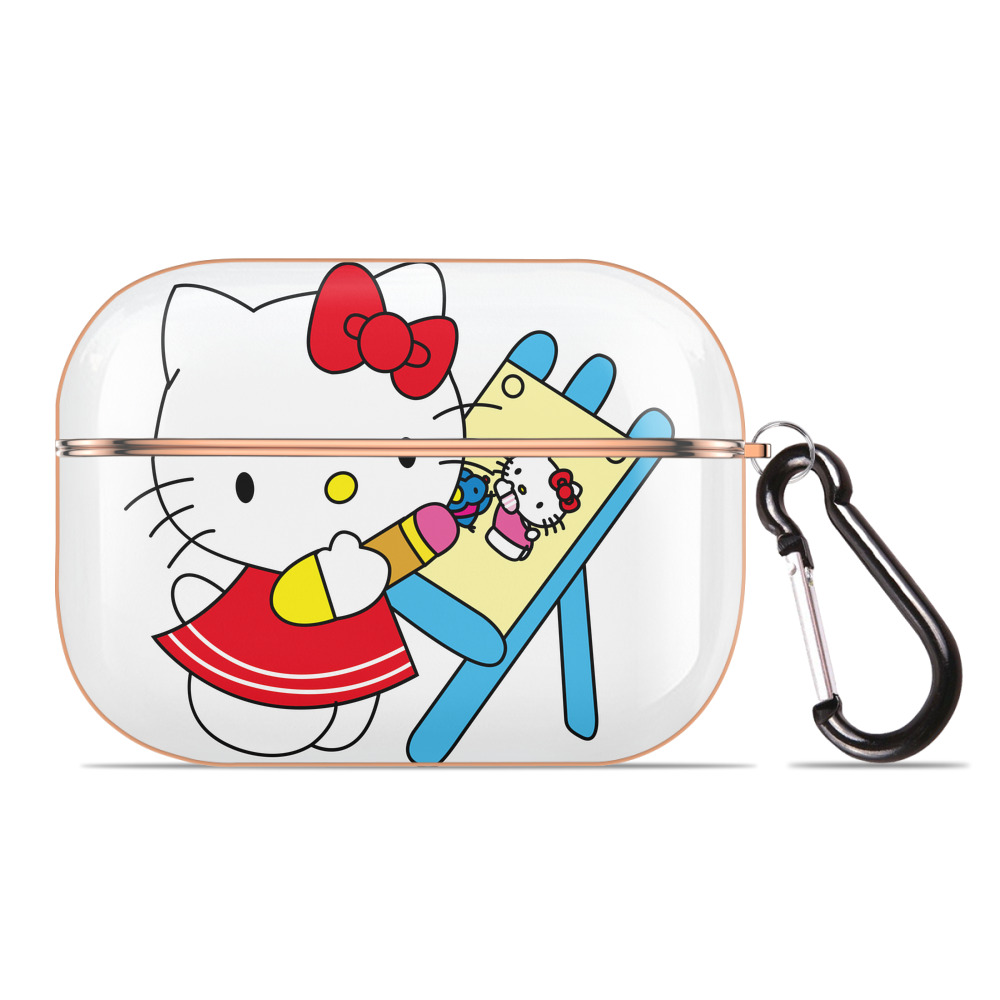 （画像用） Hello Kitty ハローキティ 【AirPods Pro用】ハードシェル保護ケース｜耐衝撃・防指紋・カラビナ付き商品仕様
