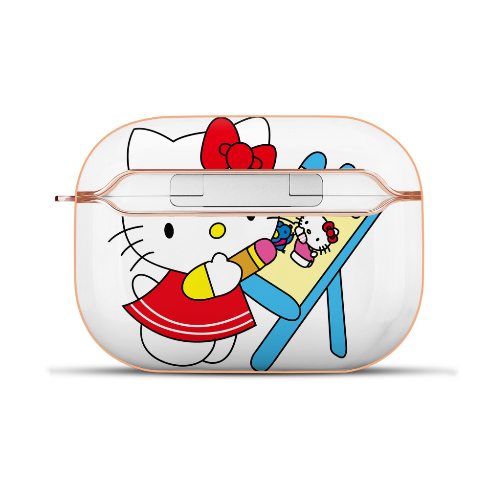 （画像用） Hello Kitty ハローキティ 【AirPods Pro用】ハードシェル保護ケース｜耐衝撃・防指紋・カラビナ付き商品仕様