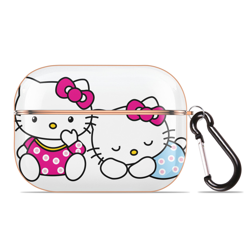 （画像用） Hello Kitty ハローキティ 【AirPods Pro用】ハードシェル保護ケース｜耐衝撃・防指紋・カラビナ付き商品仕様
